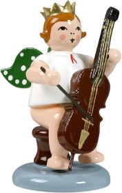 Engel mit Cello, sitzend, mit Krone Engel mit Cello, sitzend, mit Krone