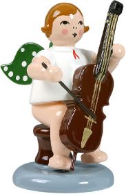Engel mit Cello, sitzend, ohne Krone Engel mit Cello, sitzend, ohne Krone