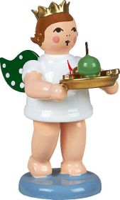 Geschenkeengel mit Weihnachtsteller - mit Krone