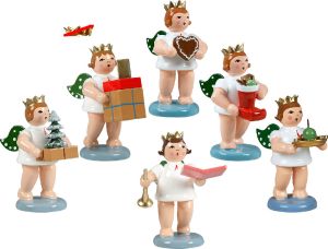 Geschenkeengel, 6-teilig - ohne Krone