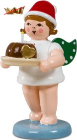 Weihnachtsengel mit Kuchen, ohne Krone