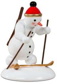 Schneemann - Biathlet laufend Schneemann - Biathlet laufend