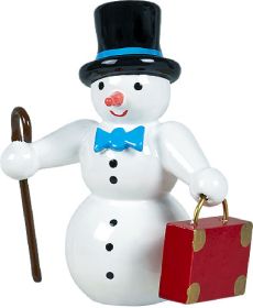 Schneemann - mit Koffer und Zylinder Schneemann - mit Koffer und Zylinder