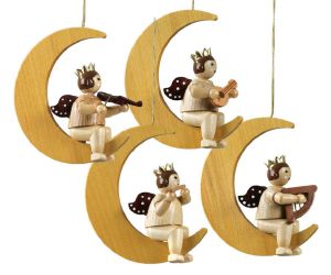 4 Engel auf Mond natur mit-Krone 4 Engel auf Mond natur mit-Krone