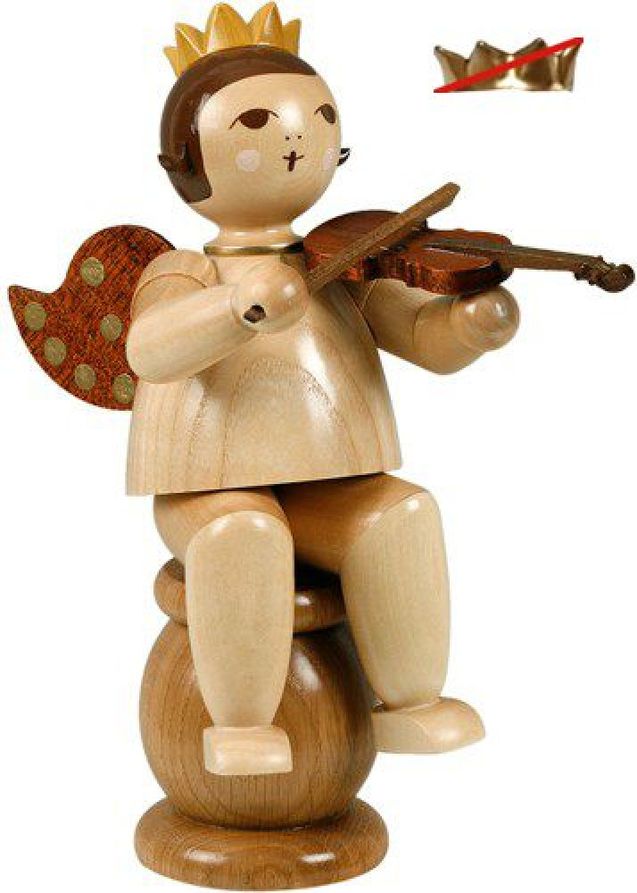 Kantenhockerengel mit Geige -22cm- ohne-Krone