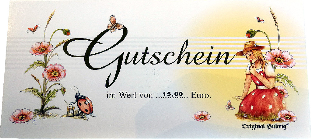 Gutschein - 15,00 EUR