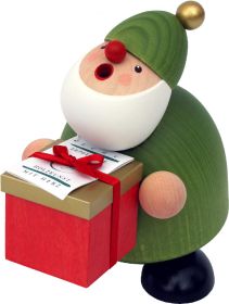 Räuchermann Picus mit Geschenk