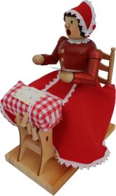Räuchermann Klöpplerin, rot Räuchermann Klöpplerin, rot
