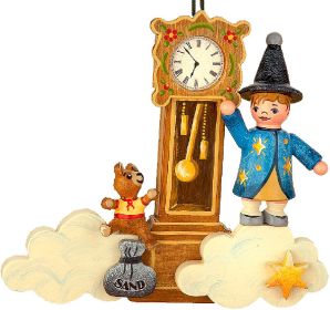 Baumbehang Sandmann, Teddy, Uhr
