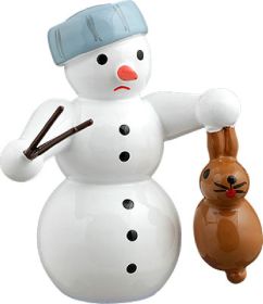 Schneemann - mit Hase Schneemann - mit Hase