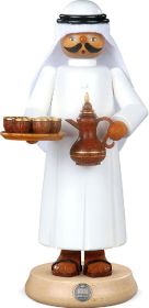 Räuchermann Araber - mit rauchender Kaffeekanne und 7 Tassen Räuchermann Araber - mit rauchender Kaffeekanne und 7 Tassen