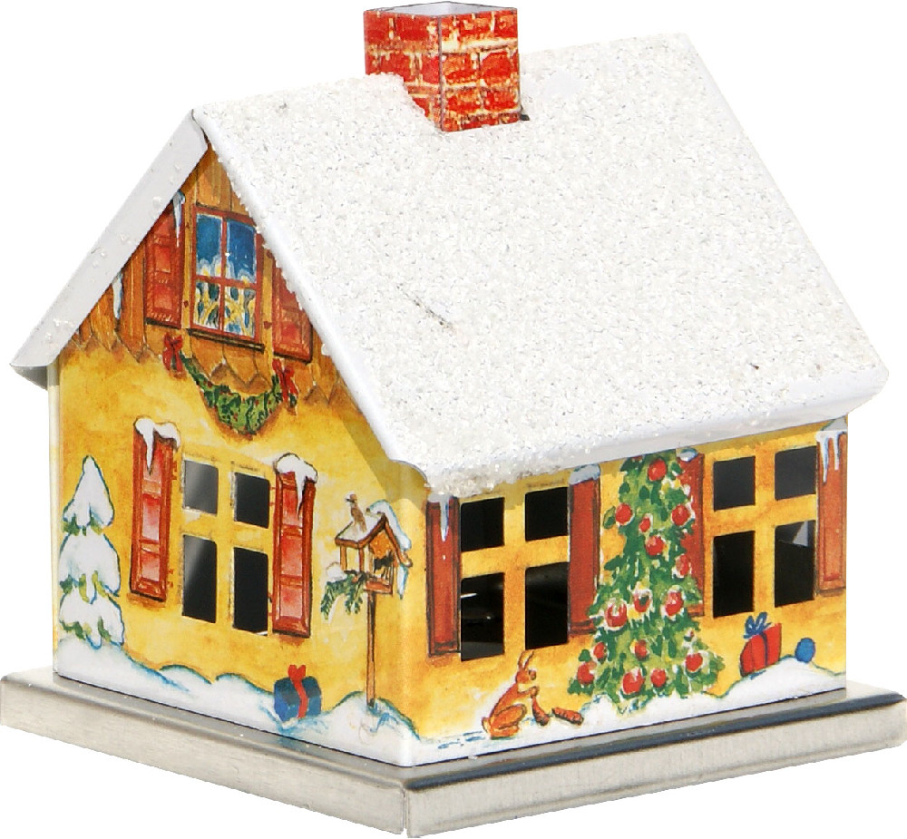 Räucherhaus Winterdesign - Weihnachtshaus mit Weihnachtsmann