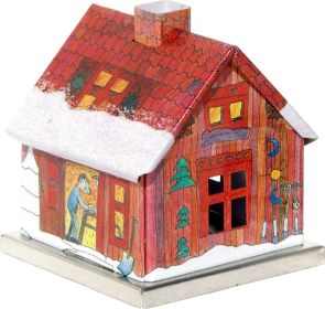 Räucherhaus Adventshaus - Bastelwerkstatt, rot