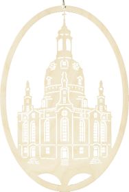 Fensterbild Frauenkirche - oval