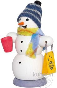 Räuchermann Schneemann mit Glühweintasse Räuchermann Schneemann mit Glühweintasse