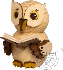 Mini-Eule mit Buch