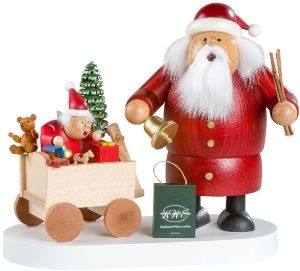 Räuchermann Weihnachtsmann mit Kind Räuchermann Weihnachtsmann mit Kind