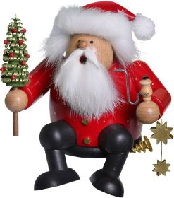 Räuchermann Kantenhocker Weihnachtsmann mit Sternenkette Räuchermann Kantenhocker Weihnachtsmann mit Sternenkette