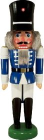 Nussknacker Wachsoldat, blau, 42 cm