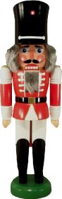 Nussknacker Wachsoldat, rot, 42 cm