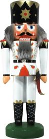 Nussknacker König, weiß, 38 cm