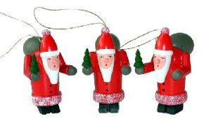 3 Stück Weihnachtsmänner, Baumbehang 3 Stück Weihnachtsmänner, Baumbehang