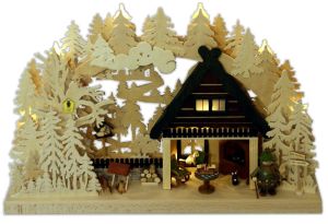 3D-Schwibbogen Zum Forsthaus, klein 3D-Schwibbogen Zum Forsthaus, klein
