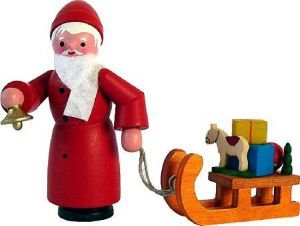 Nikolaus mit Schlitten, bunt
