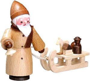 Nikolaus mit Schlitten , natur