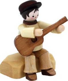 Gitarrist, sitzend - natur