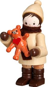 Mein kleiner Freund - Junge mit Teddy, natur