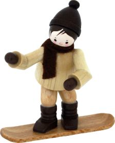 Snowboarder, natur