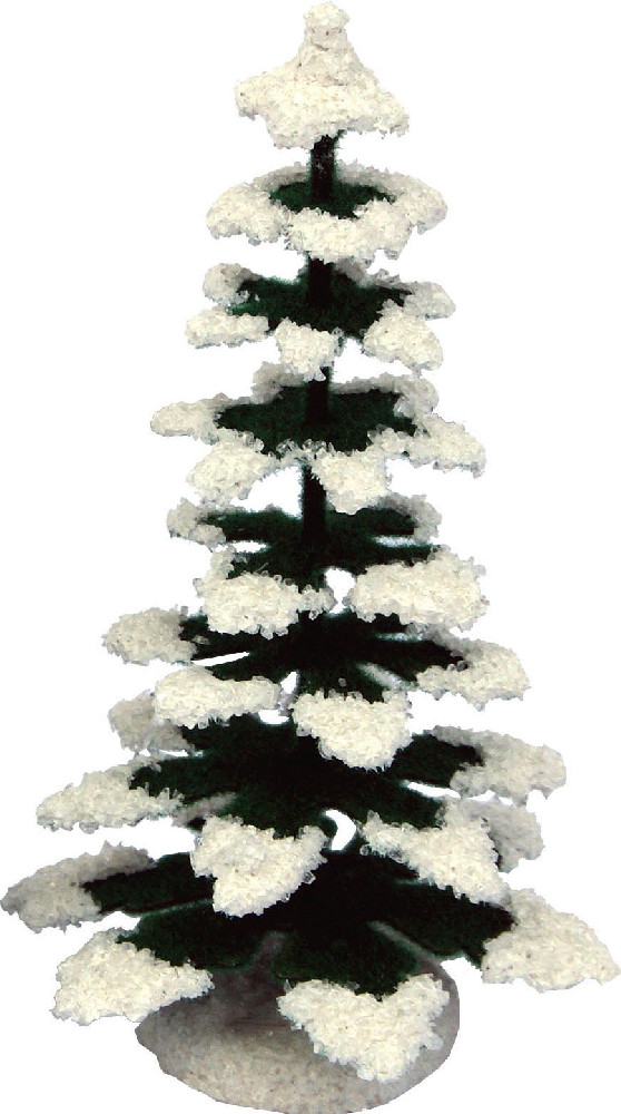 Weihnachtsbaum, grün/weiß - 5,5 cm