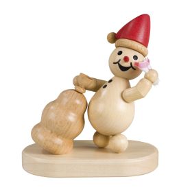 Schneemann Junior Weihnachtswichtel mit roter Mütze