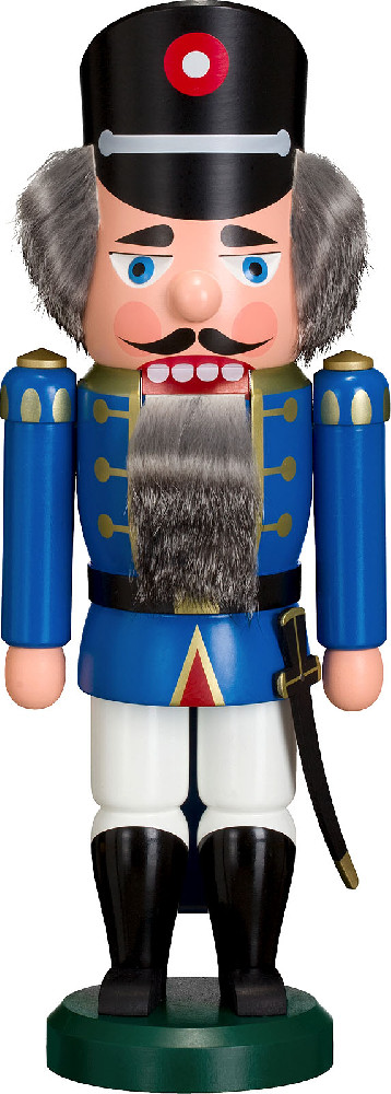 Nussknacker Polizist, blau, 35 cm