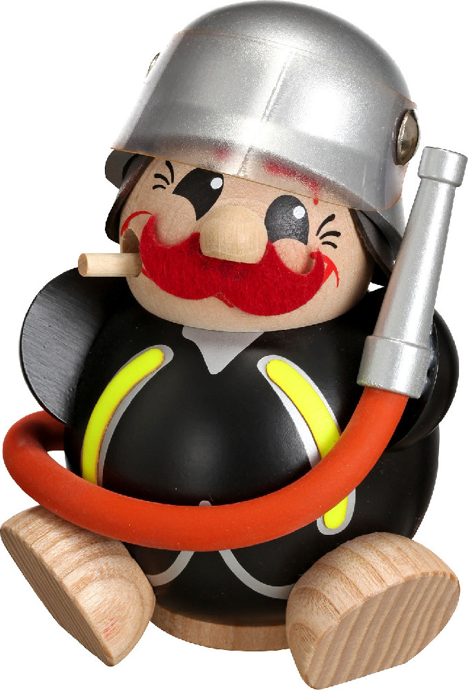 Kugelräucherfigur, Uniformen - Feuerwehrmann