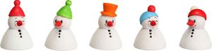 Wippel-Schneemann-Junior, 5er Set