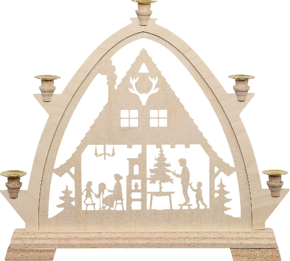 Kleine gotische Bögen für Wachskerzen Waldhaus