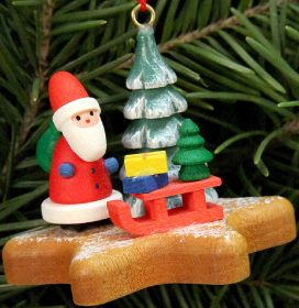 Baumbehang Nikolaus auf Lebkuchenstern Baumbehang Nikolaus auf Lebkuchenstern