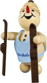 Schneemann Junior - Skianfänger, Guck in die Luft