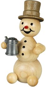 Schneemann mit Krug - ohne Sockel