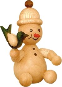 Schneemann Junior - mit Vogel