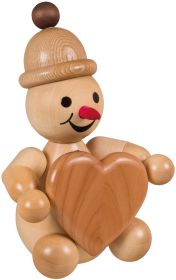 Schneemann Junior mit Herz