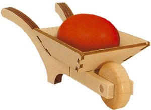 Schubkarre mit Osterei