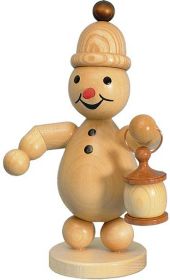 Schneemann Junuior mit Laterne