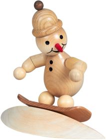 Schneemann Junior - Snowboard auf Wehe