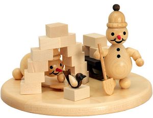 Teller für Tischleichter - Iglubauen