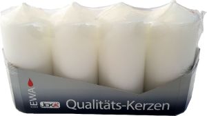 Stumpenkerzen - weiß, Höhe 90 mm Stumpenkerzen - weiß, Höhe 90 mm