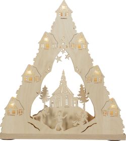 LED Lichterspitze 7 flg. Seiffener Kirche LED Lichterspitze 7 flg. Seiffener Kirche