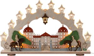 Schwibbogen Moritzburg, 15 flg. Schwibbogen Moritzburg, 15 flg.
